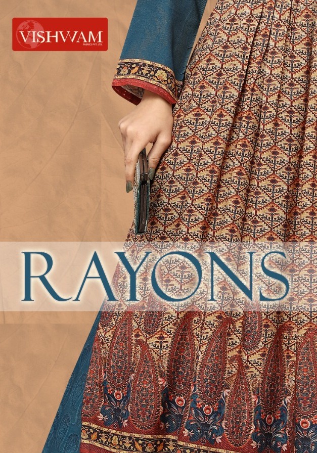 Vishwam Fabrics Rayons Designer Digital Printed Viscose Rayo...