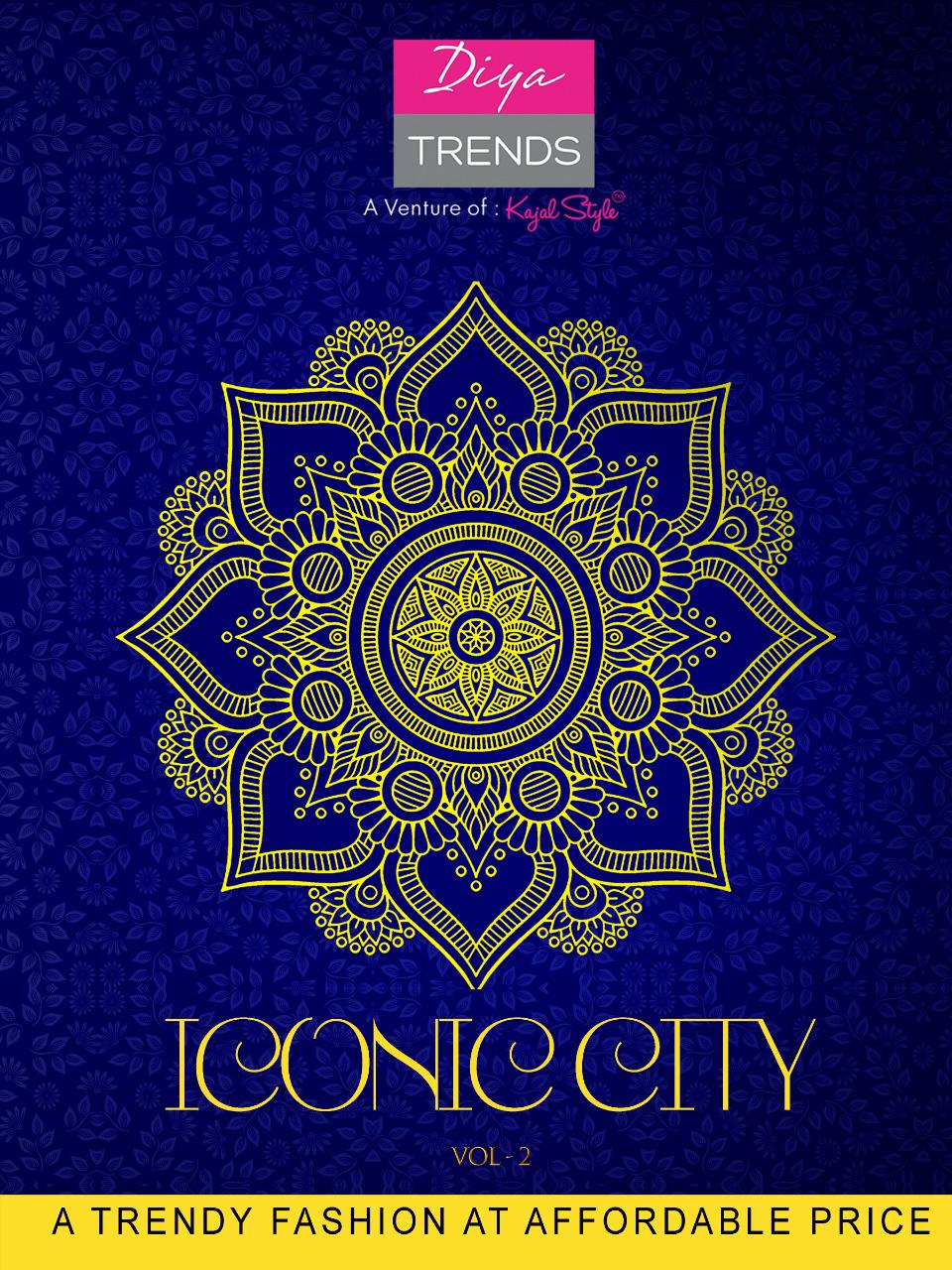 Diya Trendz Iconic City Vol 2 Heavy Two Tone Rayon With Embr...