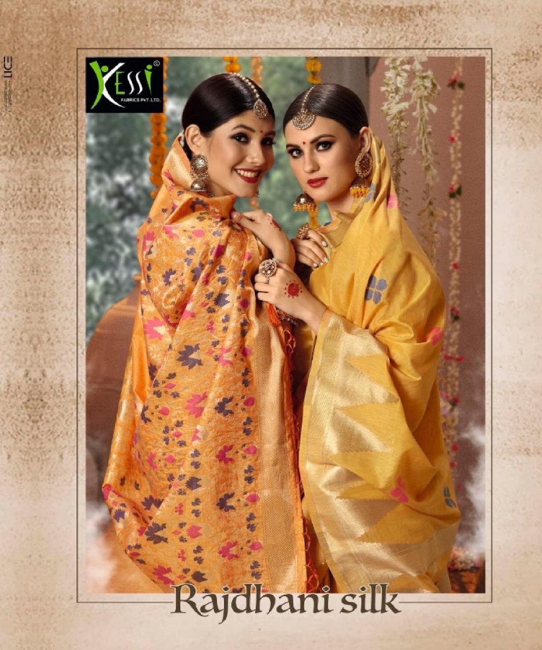 Kessi Fabrics Rajdhani Silk Designer Cotton Jacquard Banaras...