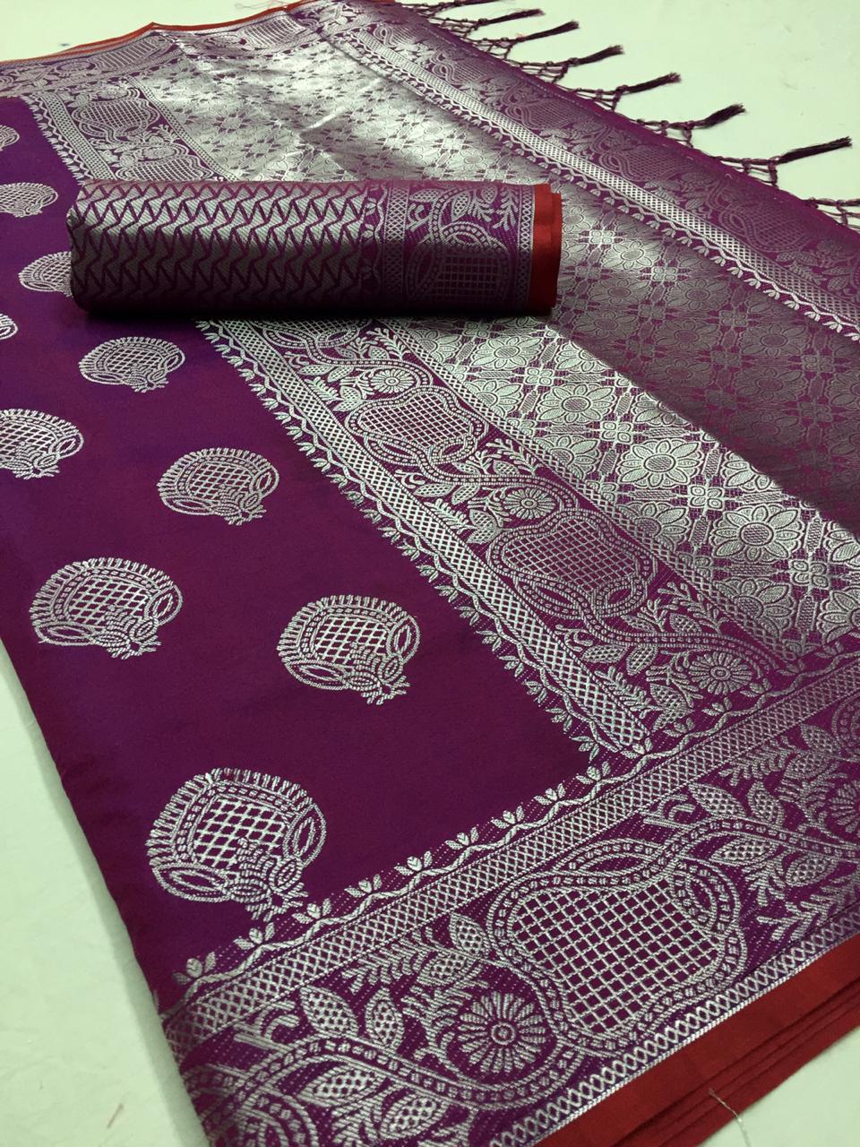 Kanthpattu Designer Silk Weaving Sarees Collection At Wholes...