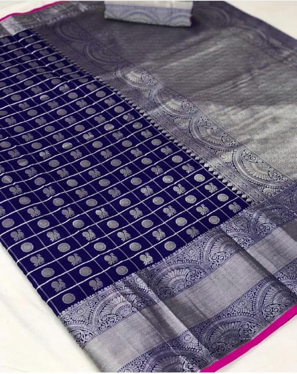 Reshmi Silk Designer Weaving Silk Sarees Wholesaler Surat