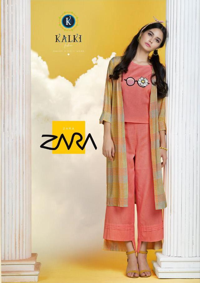 Kalki Fashion Zara Pure Cotton Slub With Handwork Readymade ...
