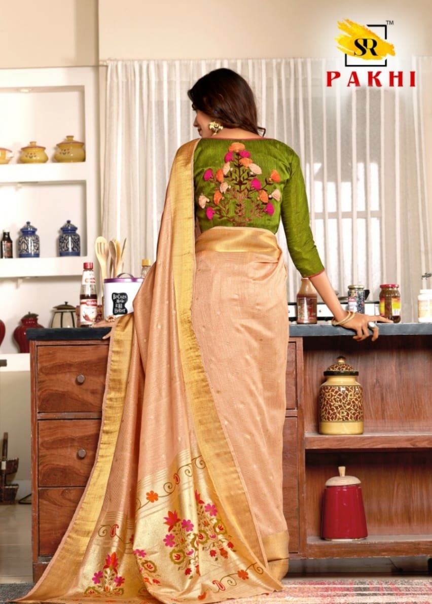 Sr Sarees Pakhi Designer Soft Cotton With Handwork Sarees Co...