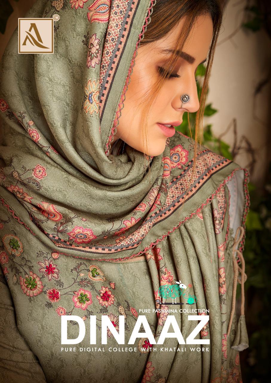 Alok Suits Dinaaz Pure Pashmina Jacquard Pure Digital Print ...