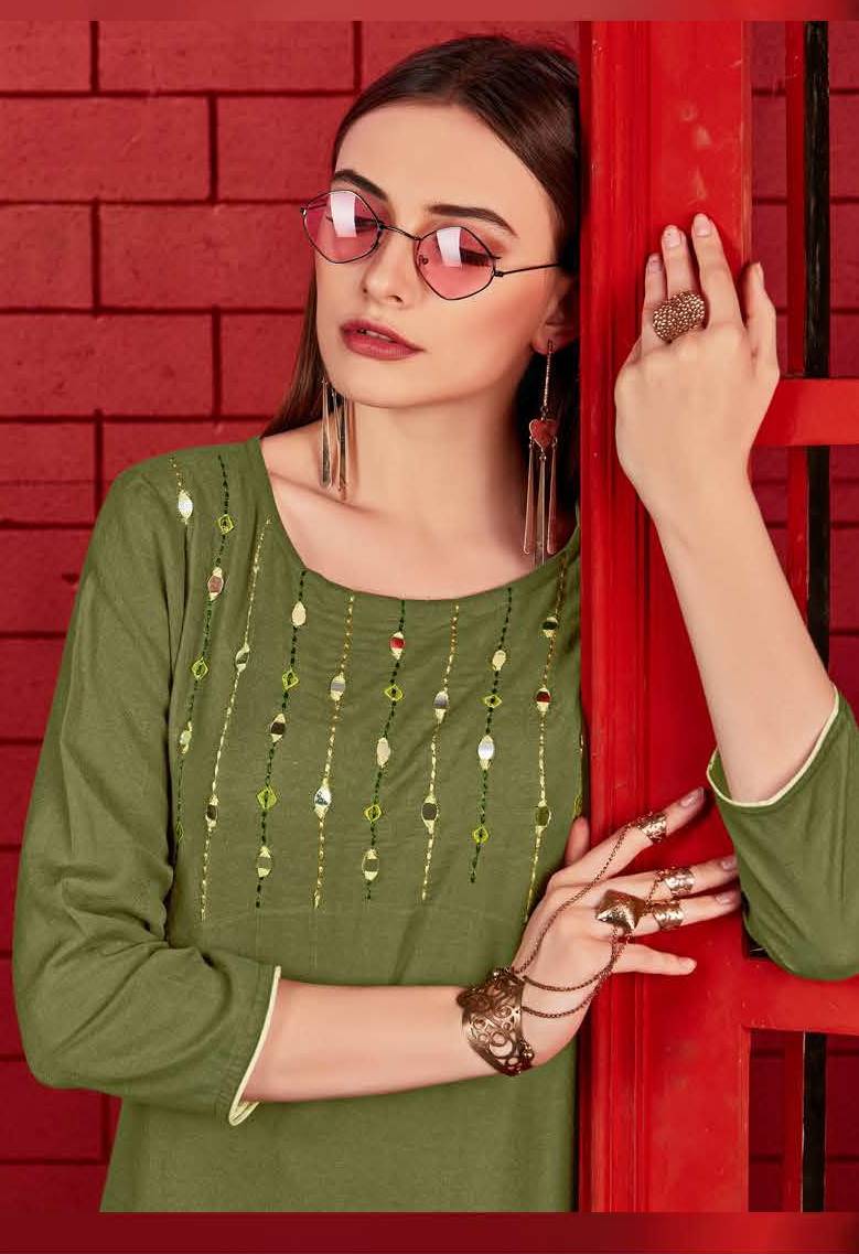 Rayon Kurtis Exclusive Collection For Parties And Casual Wea...