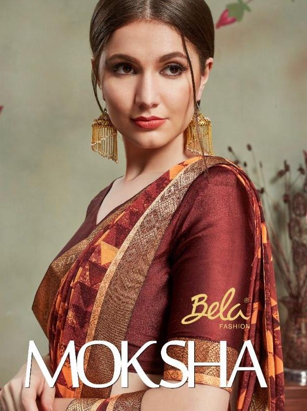 Bela Fashion Moksha Designer Georgette Sarees Collection At ...