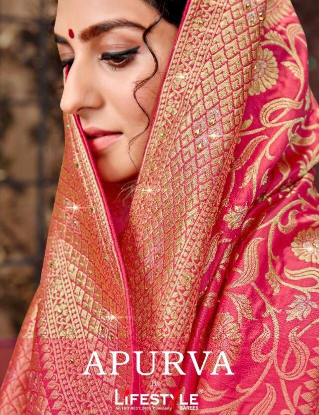Lifestyle Sarees Apurva Designer Weaving Silk Sarees Collect...