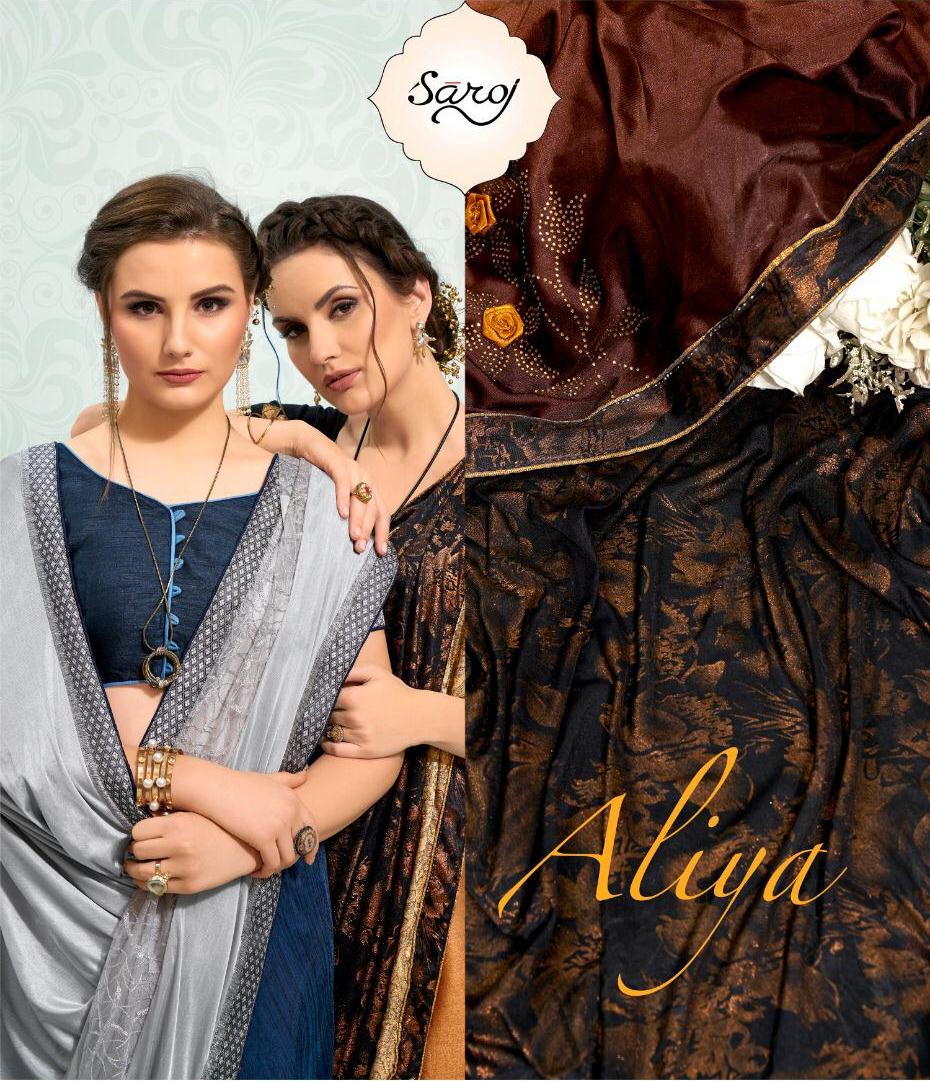 Saroj Sarees Aliya Designer Imported Fabric Party Wear Saree...