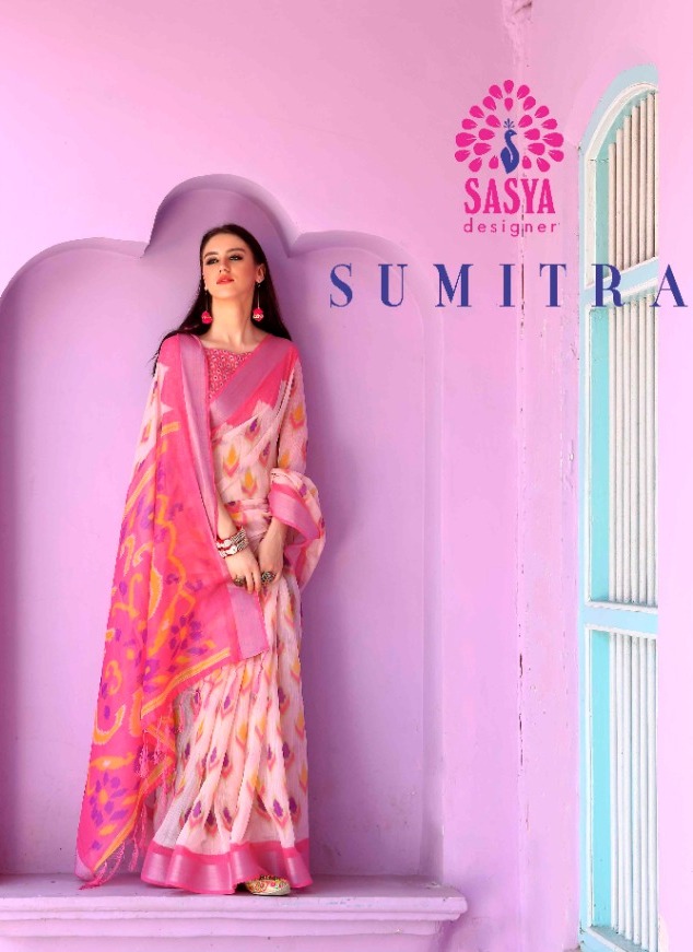 Sasya Designer Sumitra Printed Soft Cotton Sarees Collection...