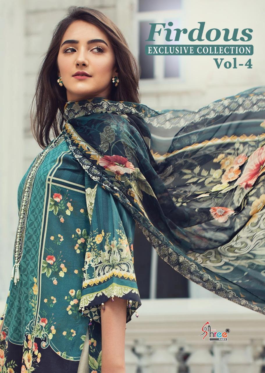 Shree Fabs Firdous Exclusive Collection Vol 4 Printed Embroi...