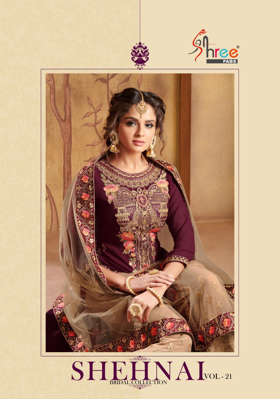 Shree Fabs Shehnai Vol 21 Bridal Collection Faux Georgette W...