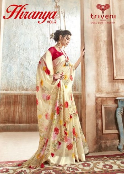 Triveni Hiranya Vol 2 Floral Printed Fancy Fabric Sarees Who...