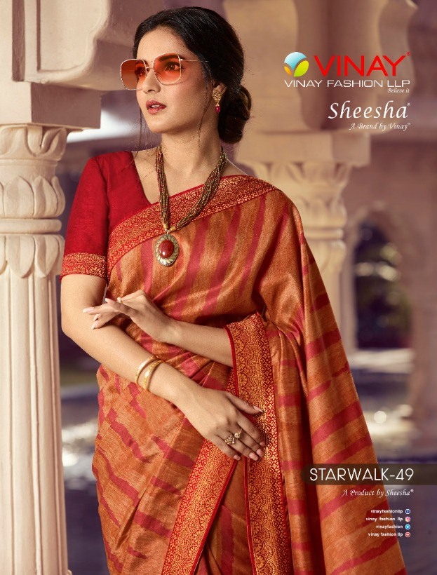 Vinay Fashion Sheesha Starwalk Vol 49 Designer Kanjivaram Si...