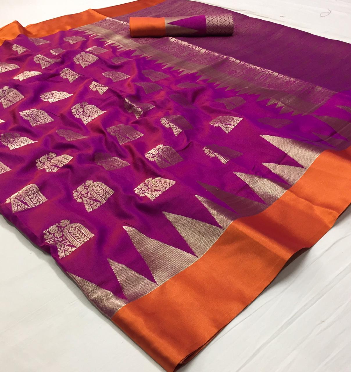 Kanishka Silk Designer Soft Silk Weaving Sarees Collection A...