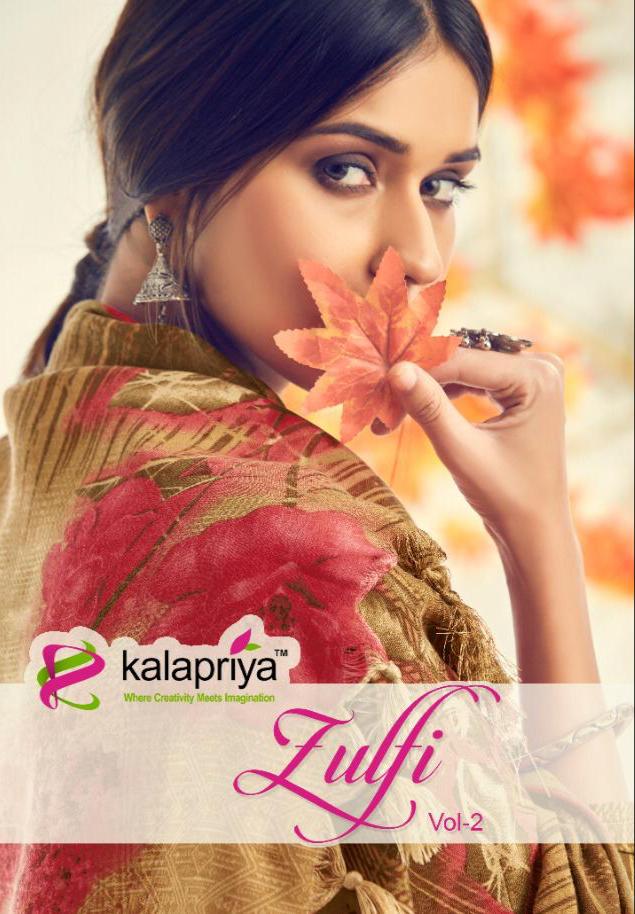 Kalapriya Zulfi Vol 2 Digital Printed Pure Pashmina Dress Ma...