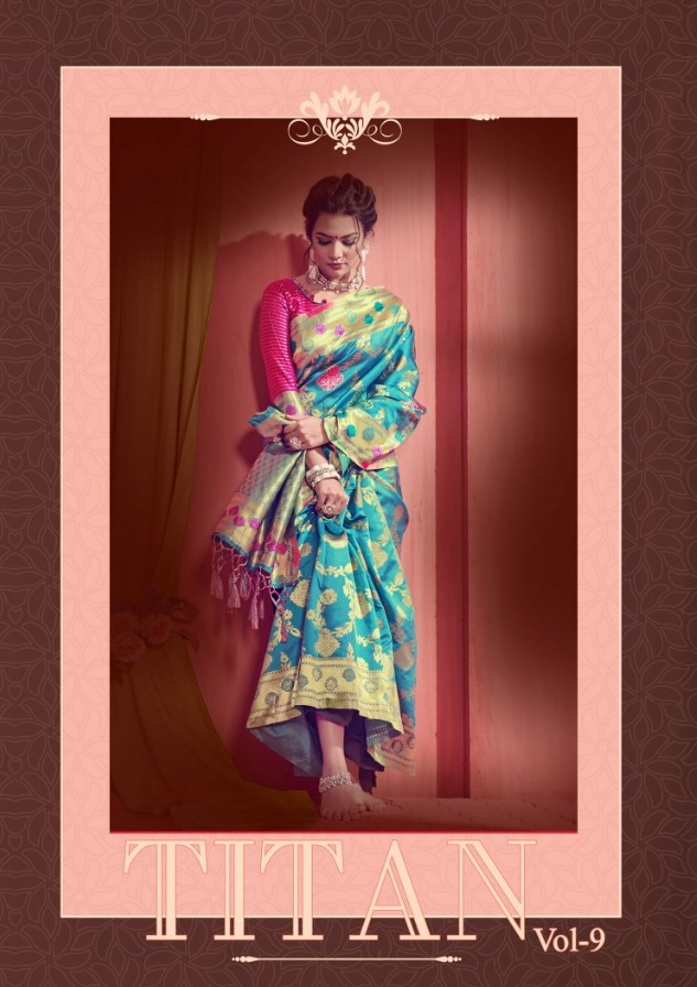 Ynf Titan Vol 9 Designer Banarasi Silk Sarees Collection At ...