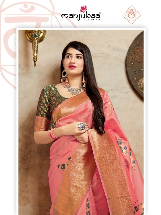Manjubaa Clothing Mahima Silk Banarasi Silk Sarees Collectio...