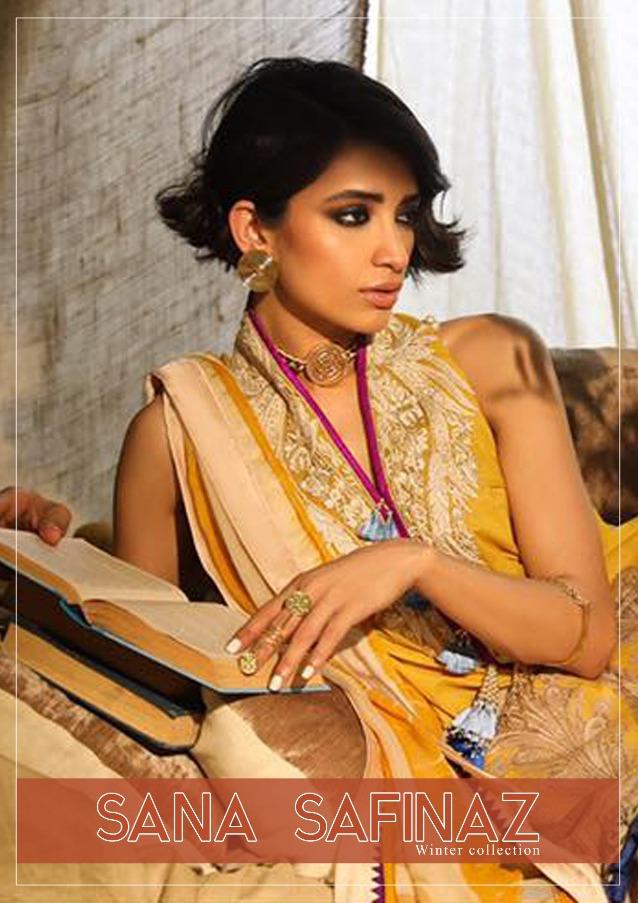 Kaara Suits Sana Safinaz Winter Collection Pashmina With Pri...