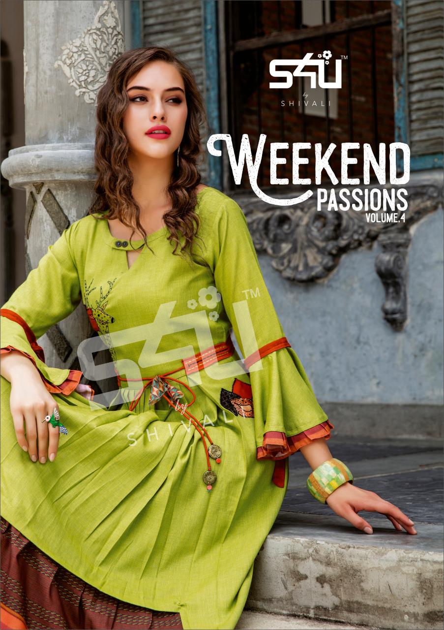 S4u Shivali Weekend Passion Vol 4 Designer Fancy Fabric With...