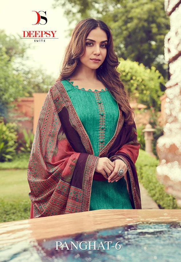Deepsy Suits Panghat Vol 6 Pure Jam Silk Cotton Print With H...