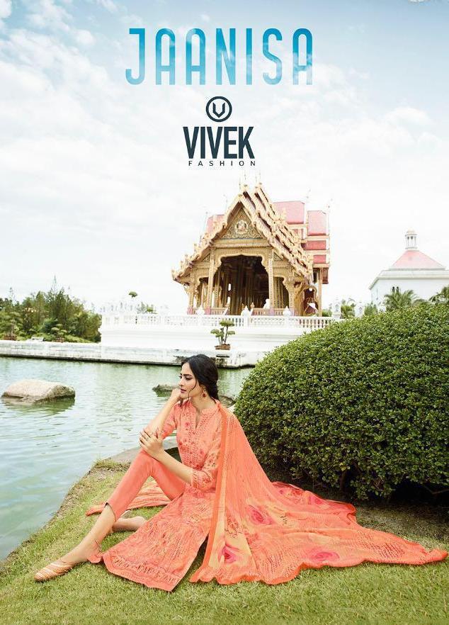 Vivek Fashion Jaanisa Digital Printed Pure Muslin Silk With ...