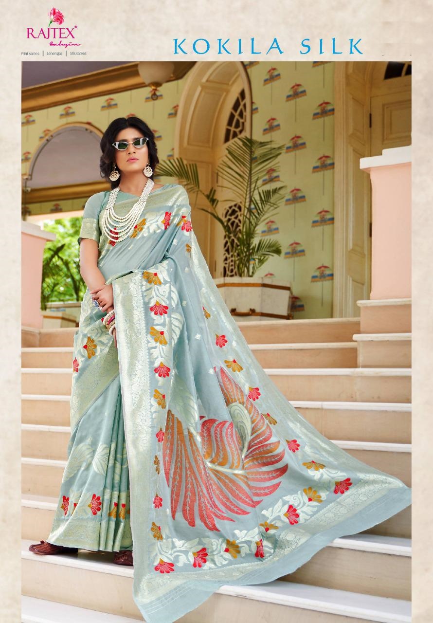 Rajtex Sarees Kokila Silk Designer Silk With Rich Pallu Sare...