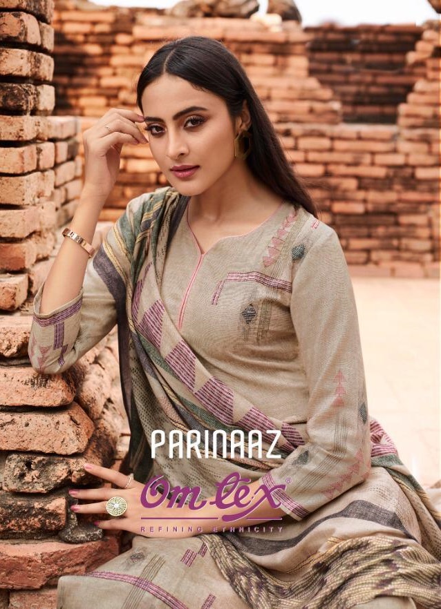 Omtex Parinaaz Digital Printed Pure Pashmina With Handwork D...