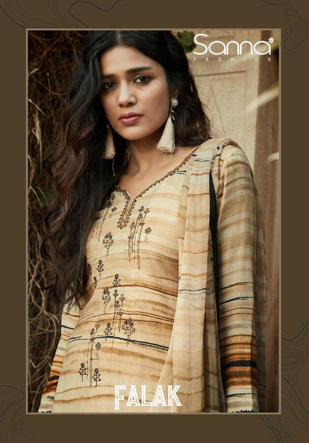 Sanna Fashion Falak Pure Pashmina With Digital Print And Emb...