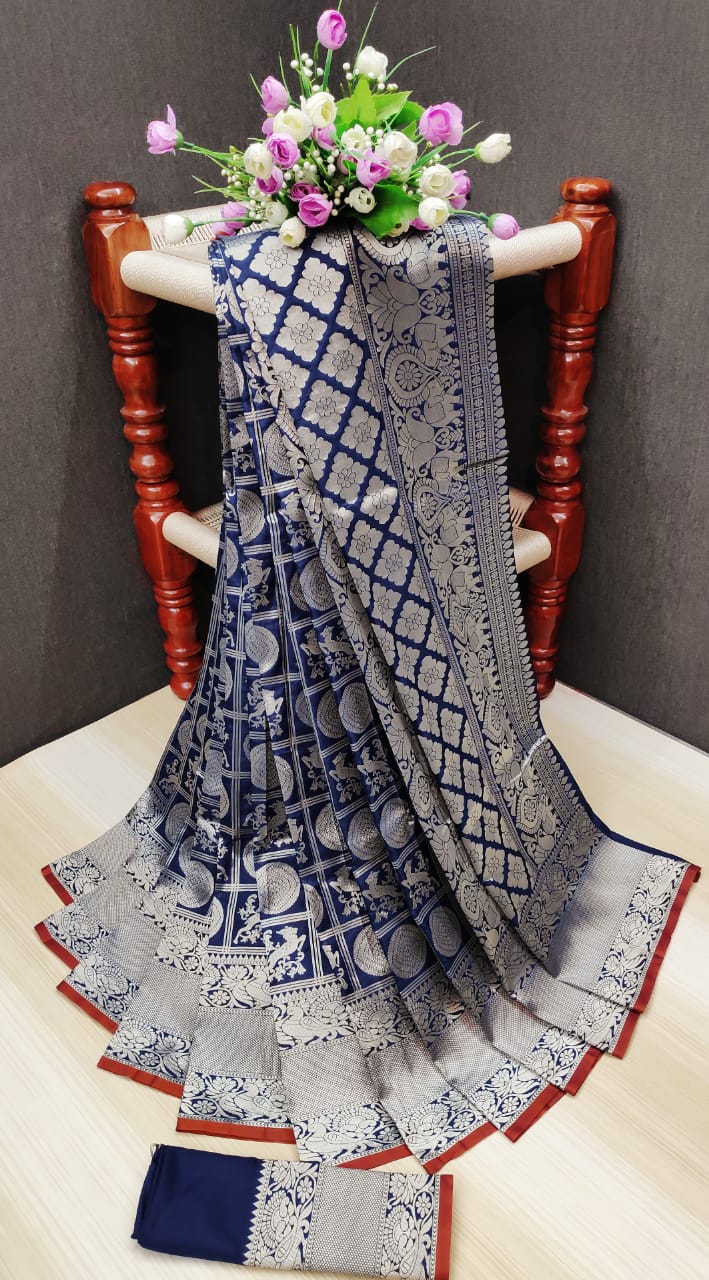Non Catalog Designer Weaving Silk Sarees At Wholesale Rate