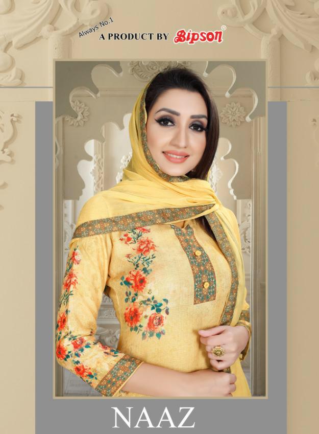 Bipson Naaz Digital Printed Pashmina Silk With Work Dress Ma...