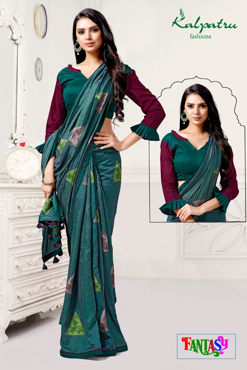Fantasy Designer Fancy Fabric Sarees Collection At Wholesale...