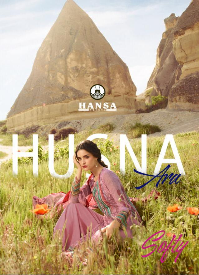 Hansa Prints Husna Ara Softy Digital Printed Georgette With ...