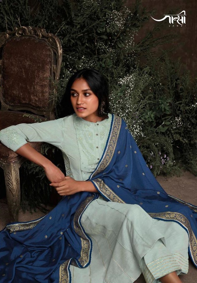 Jansi Noora Designer Aaria Silk With Embroidery Work Readyma...