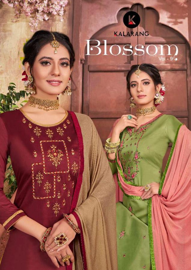 Kessi Fabrics Kalarang Blossom Vol 9 Jam Silk Cotton With Em...