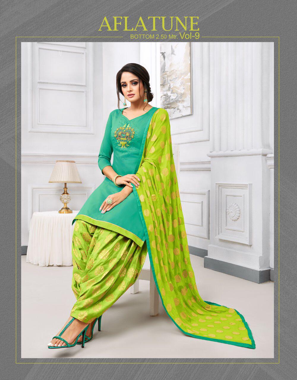 Kapil Trendz Aflatune Vol 9 Soft Silk With Handwork Dress Ma...
