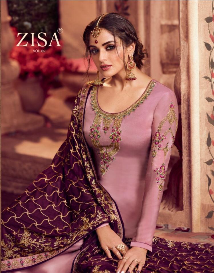 Meera Trendz Zisa Vol 62 Satin Georgette With Embroidery Wor...