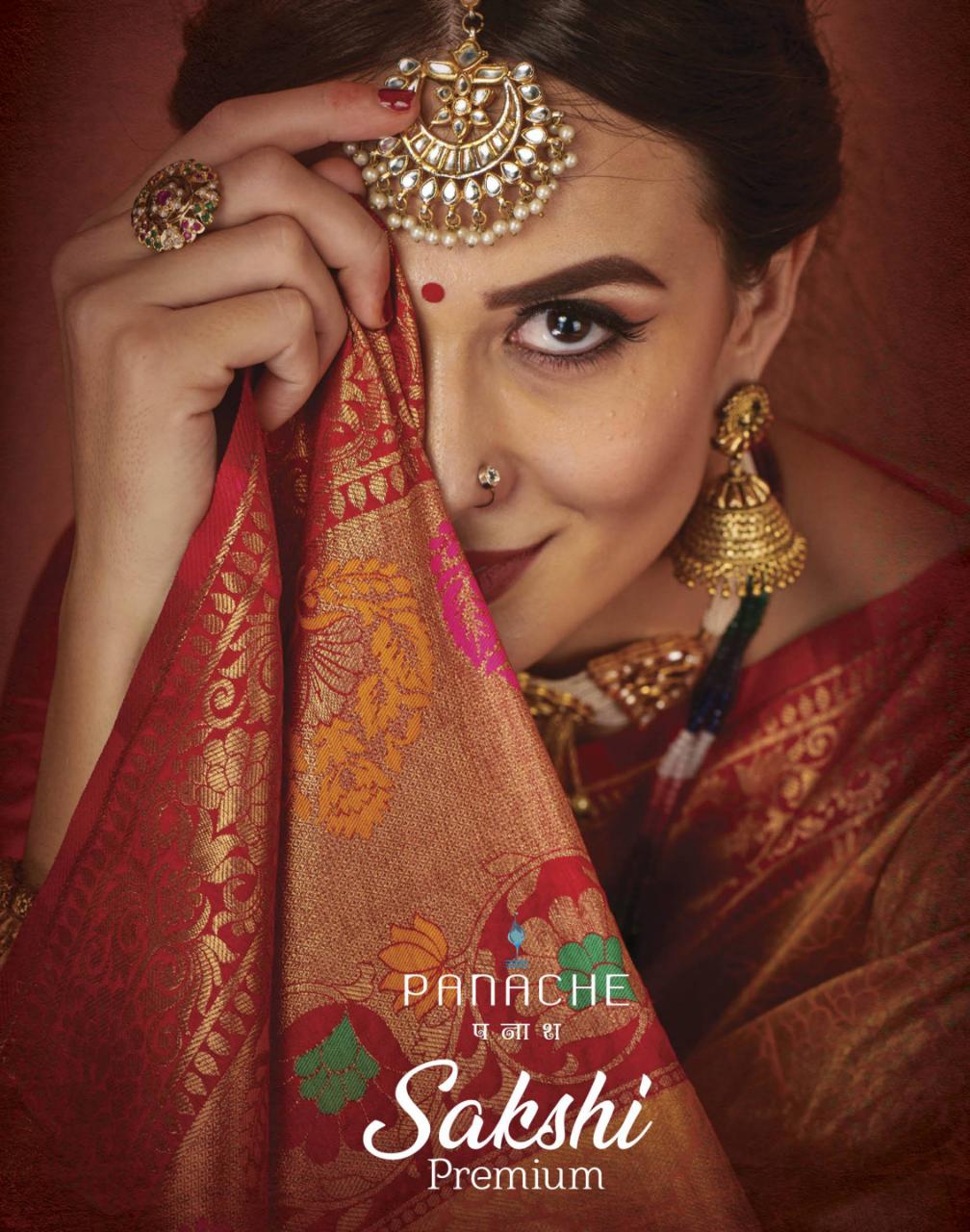 Panache Sakshi Premium Heavy Designer Silk Sarees Collection...