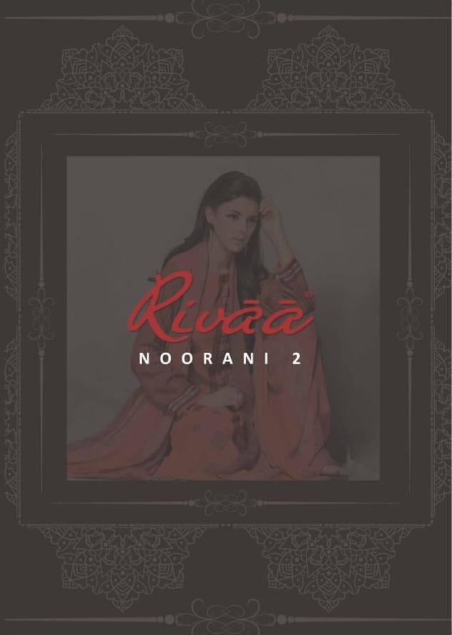 Rivaa Exports Noorani Vol 2 Printed Embroidered Pashmina Dre...