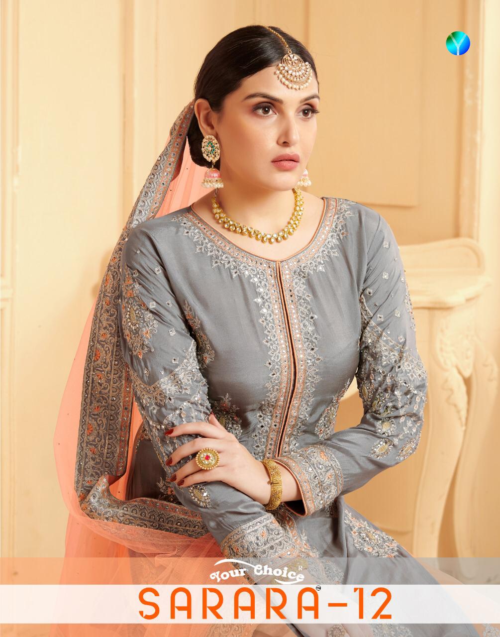 Your Choice Sarara Vol 12 Heavy Georgette With Embroidery Wo...