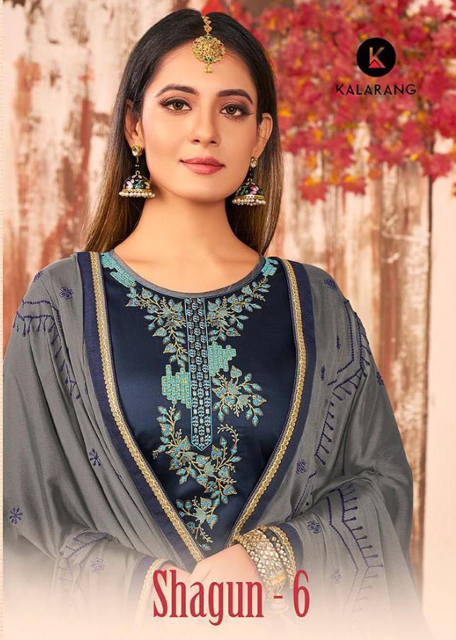 Kessi Fabrics Kalarang Shagun Vol 6 Pure Jam Silk Cotton Wit...