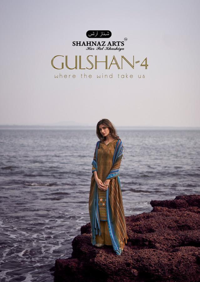 Shahnaz Arts Gulshan Vol 4 Printed Heavy Pashmina Dress Mate...