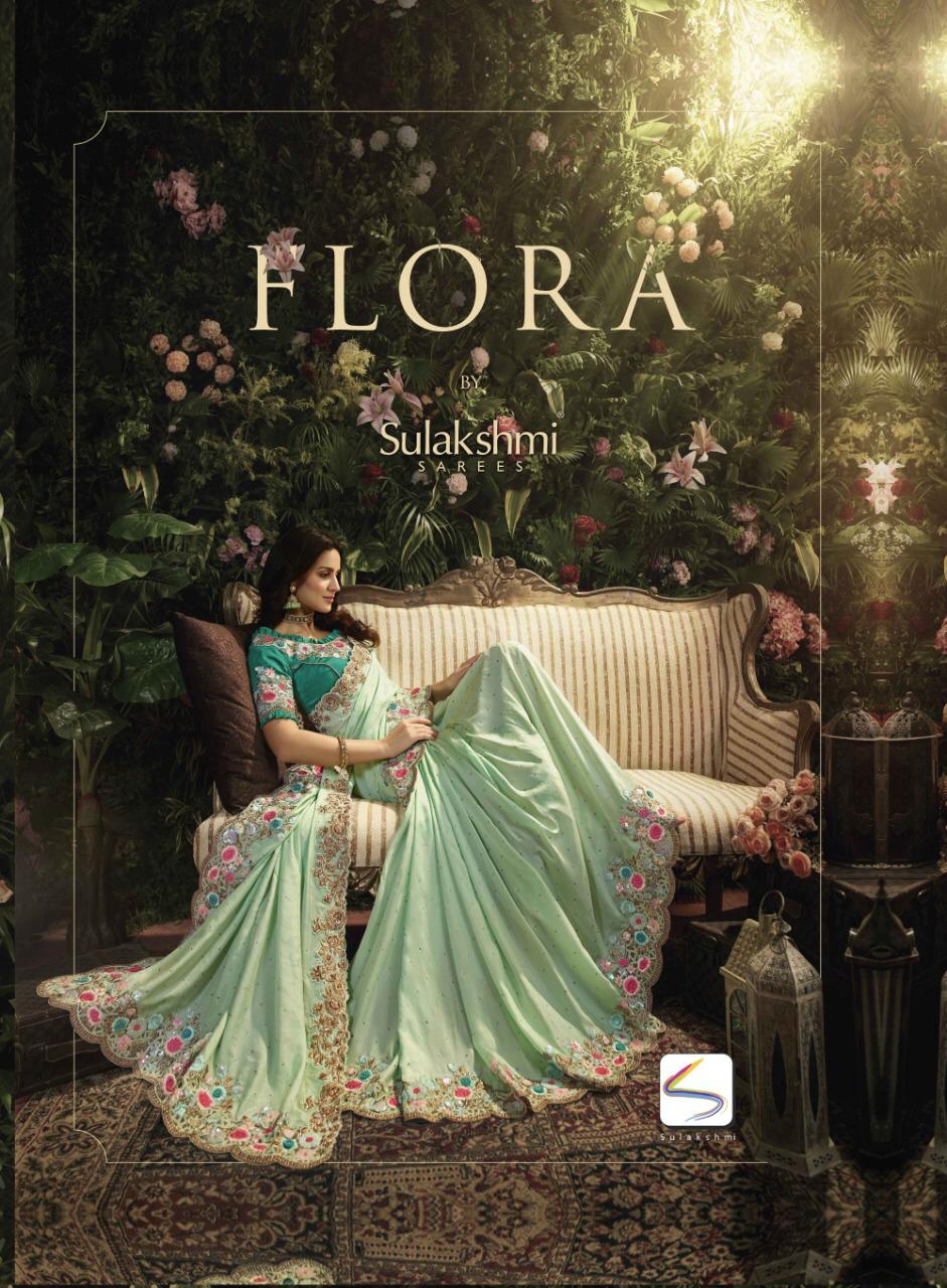 Sulakshmi Sarees Flora Designer Satin Silk With Heavy Embroi...