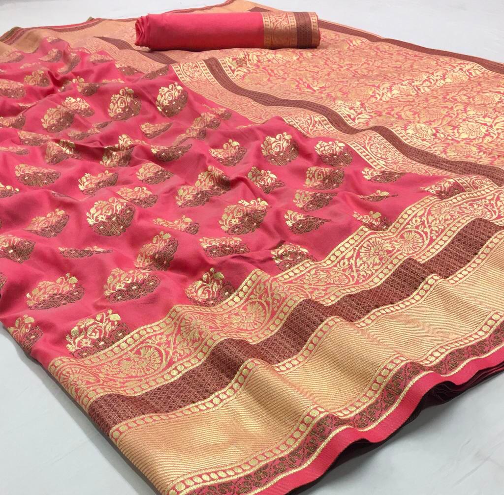 Riddhi Printed Soft Cotton Silk Sarees Collection At Wholesa...