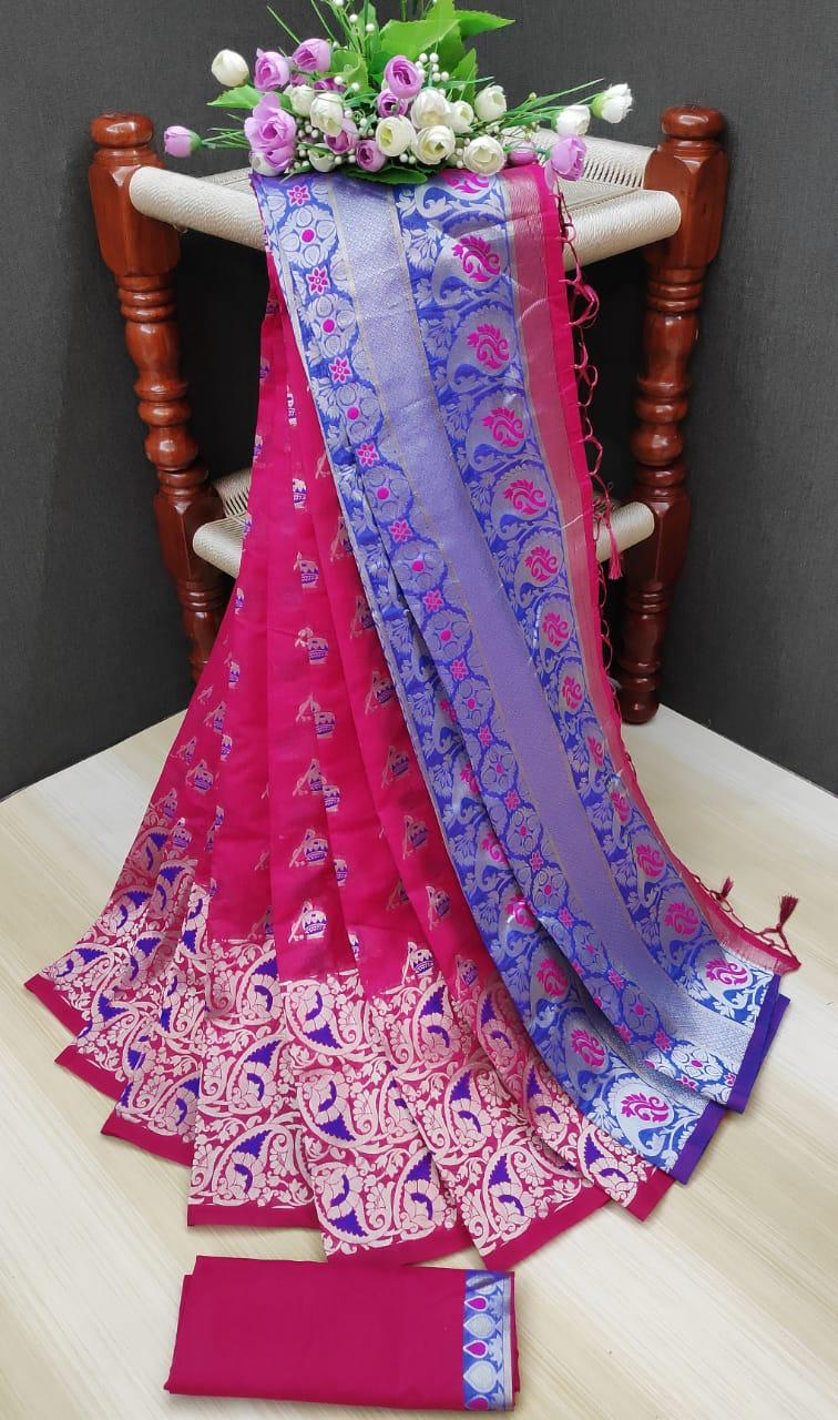 Non Catalog Designer Banarasi Weaving Silk Sarees Collection...
