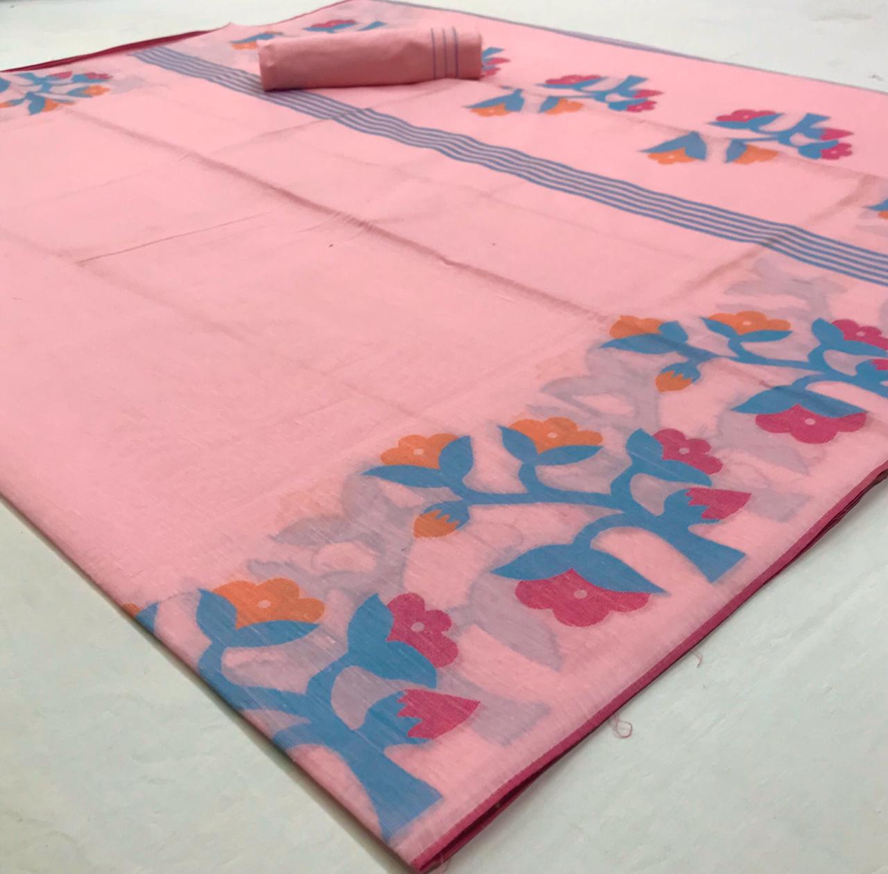 Naaz Silk Designer Printed Cotton Silk Weaving Sarees Collec...