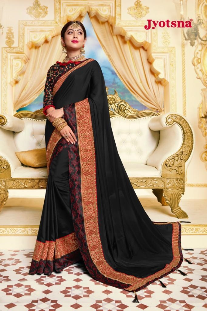 Jyotsna Pranita Designer Fancy Fabric With Heavy Border Sare...
