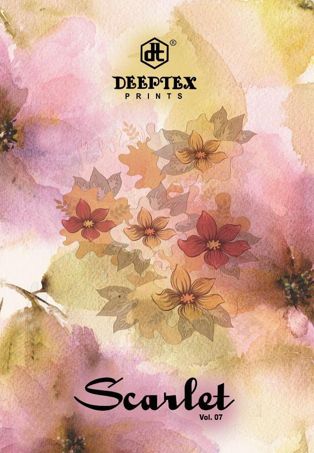 Deeptex Prints Scarlet Vol 7 Regular Wear Printed Cotton Dre...