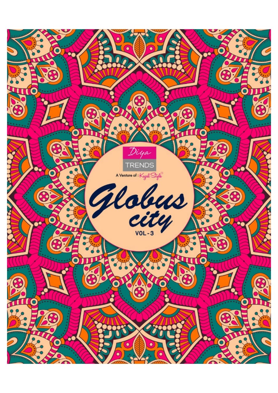 Diya Trends Globus City Vol 3 Rayon Cotton Flex Readymade Ku...