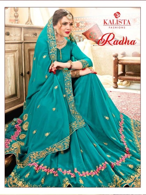 Kalista Sarees Radha Vol 1 And Vol 2 Fancy With Embroidery W...