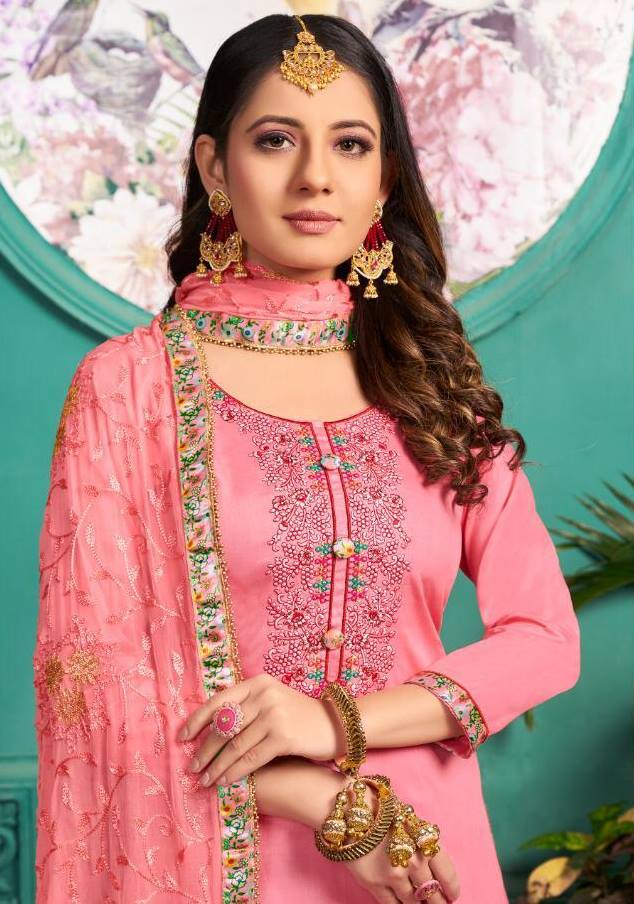 Meghali Suits Noopur Vol 2 Jam Satin Embroidery Work Party W...